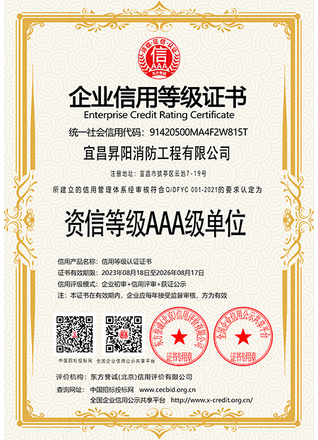 资信等级AAA级单位